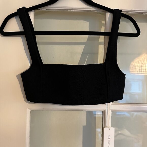 Wanderlust Swim (Elce) Black Erin Bikini Top Size S - NWT - Picture 2 of 6